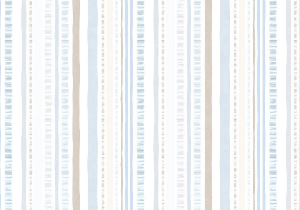 Фотообои и фрески на стену - графика, геометрия, полоска, вертикальные, на белом фоне, голубая, бежевая
