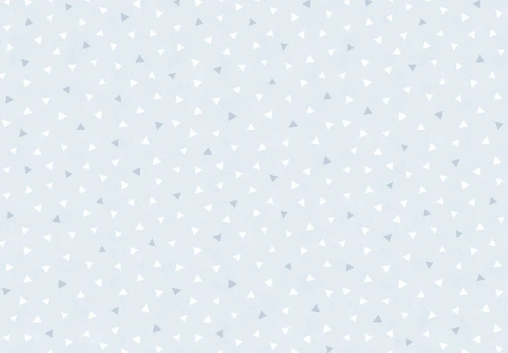 Фотообои и фрески на стену - графика, геометрия, голубая, треугольники, белые