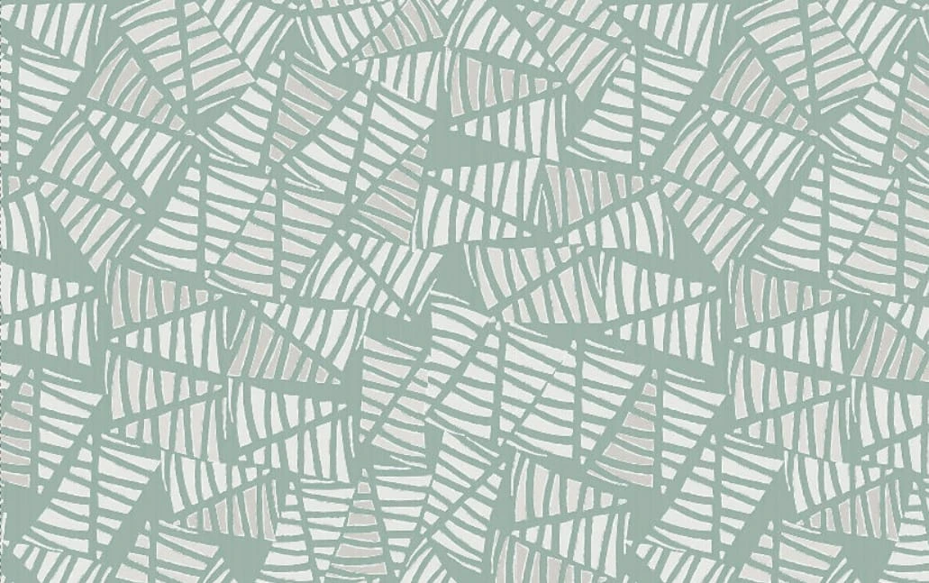 Фотообои и фрески на стену - графика, геометрия, зеленая, треугольники, полоска