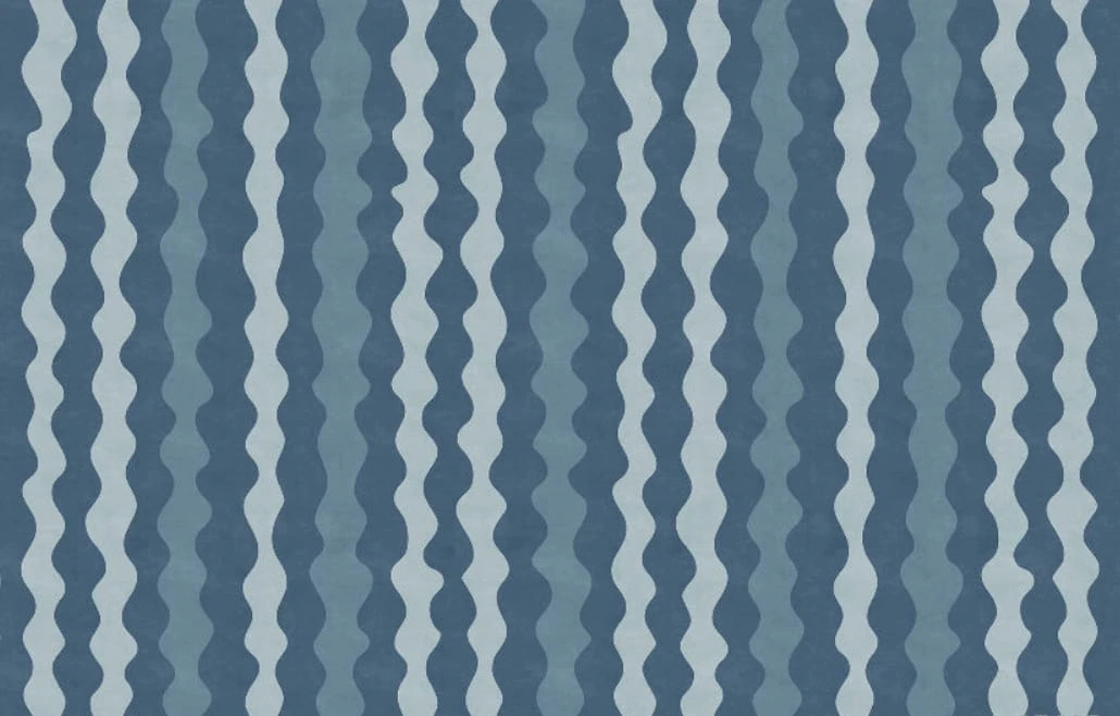 Фотообои на стену - графика, геометрия, синий, вертикальные