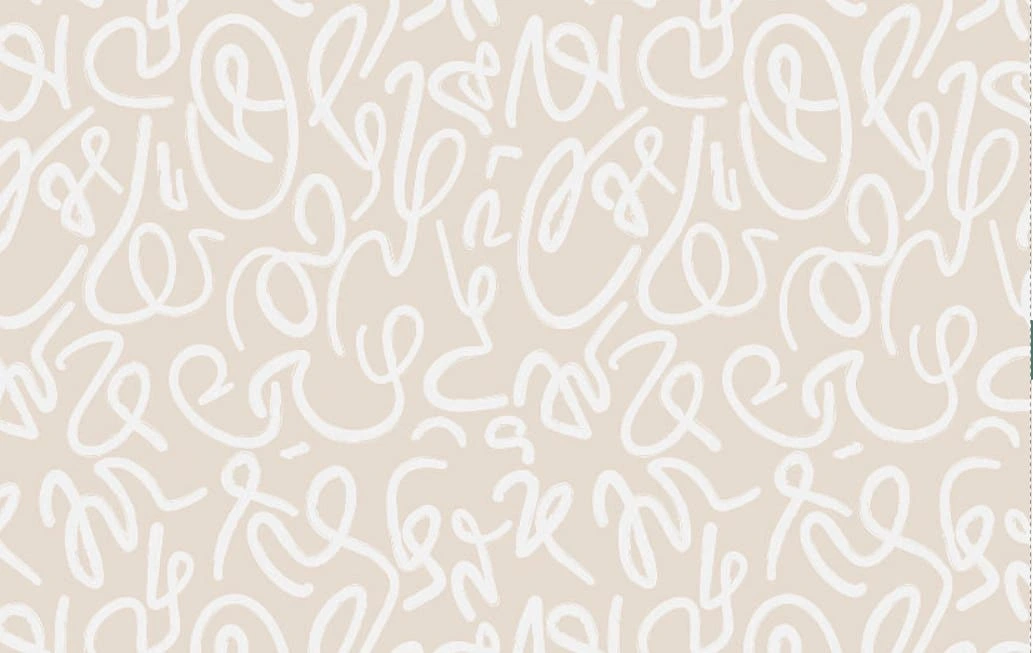 Фотообои на стену - графика, абстракция, бело-бежевая