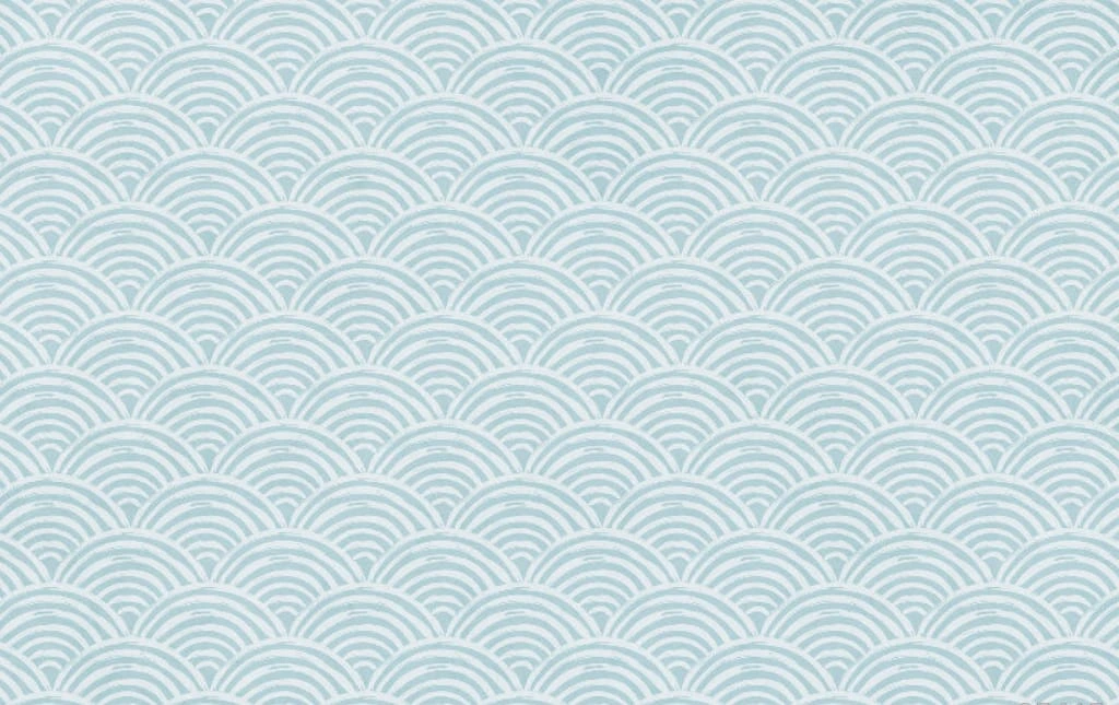 Фотообои на стену - графика, голубая, на белом фоне, узор, рисунок