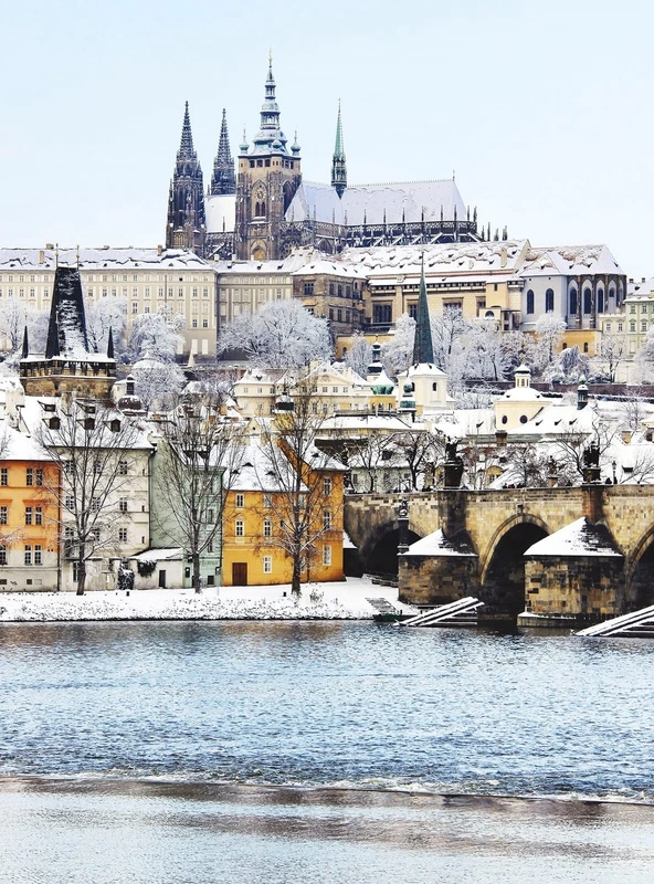 Фотообои и фрески на стену - улочки, города, европейские, зимние