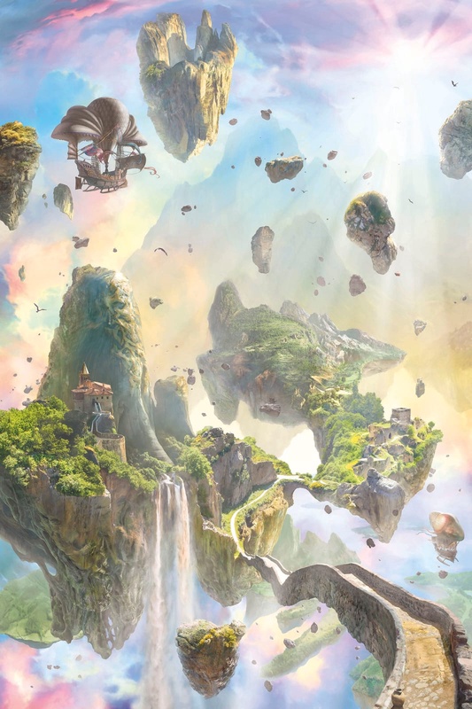 Фотообои и фрески на стену - пейзаж, горы, фантези