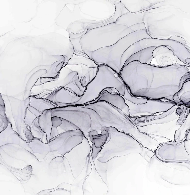 Фотообои на стену - наши работы, флюид графический, сиреневая