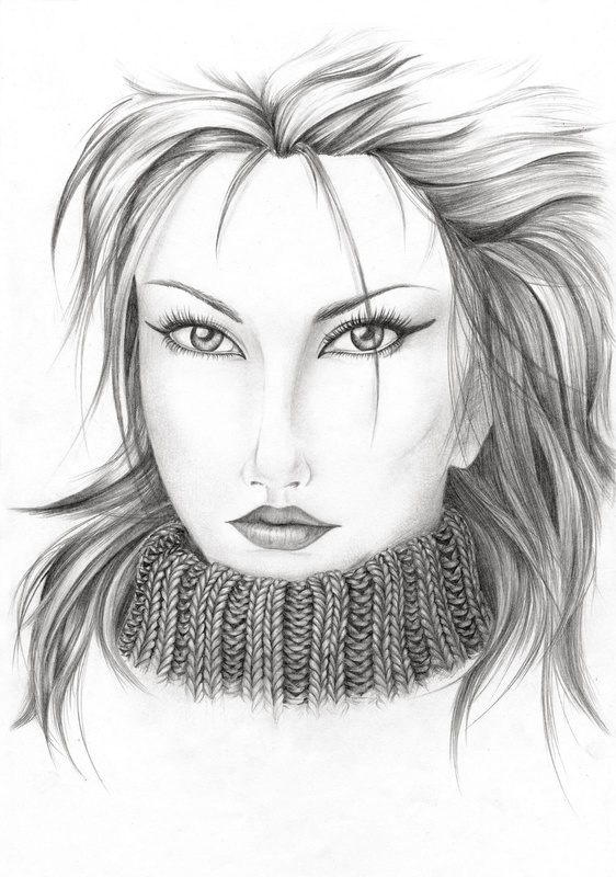 Фотообои и фрески на стену - молодежные, девушка, рисунок