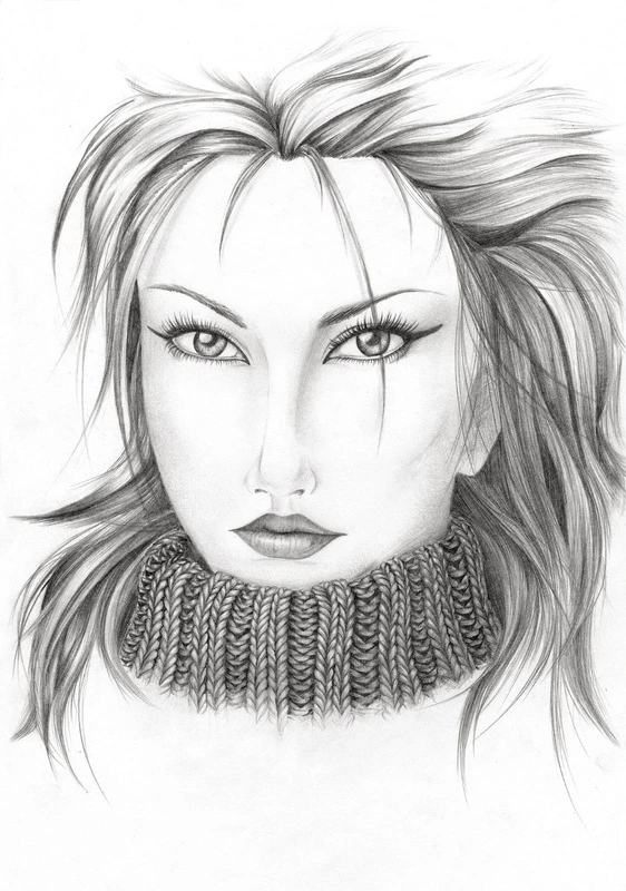 Фотообои и фрески на стену - молодежные, девушка, рисунок