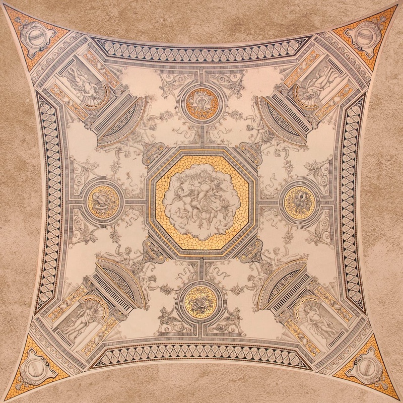 Фотообои и фрески на стену - потолок, квадратный, для холла