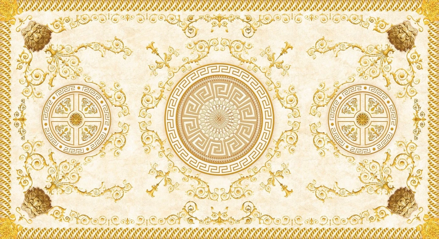 Фотообои и фрески на стену - потолок, бежевые, светло коричневые, узор