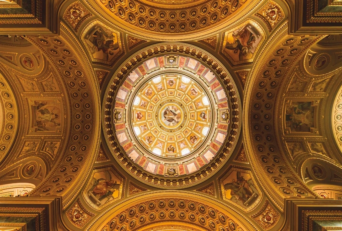 Фотообои на стену - потолок, яркие, коричневые