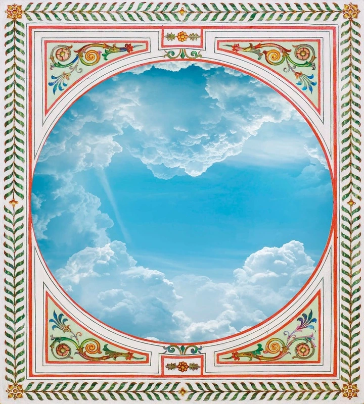 Фотообои и фрески на стену - потолок, квадратный, круглый, небо