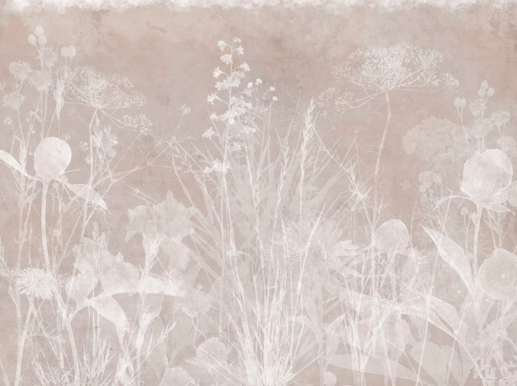 Фотообои и фрески на стену - современные, бежевые, трава, крупная