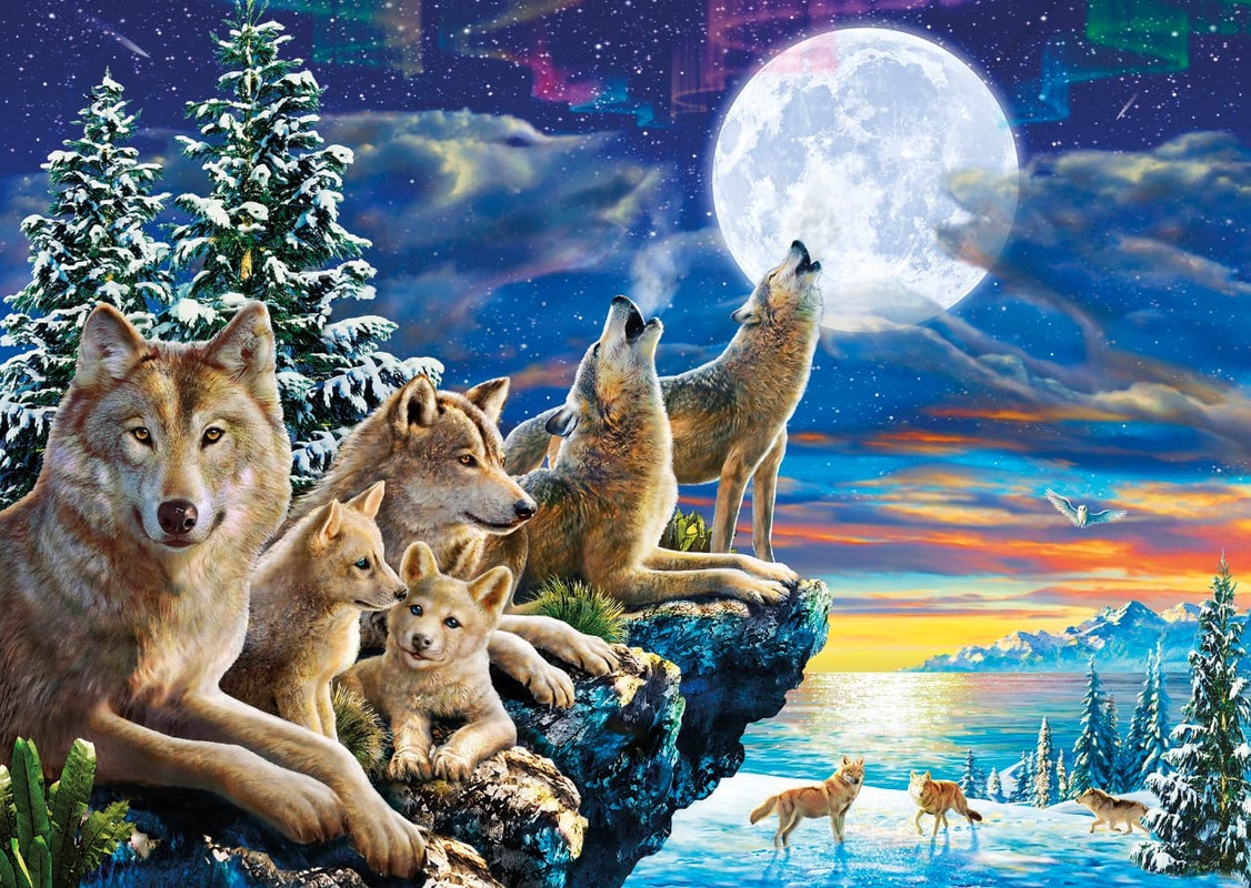 Фотообои и фрески на стену - в детскую комнату, волки