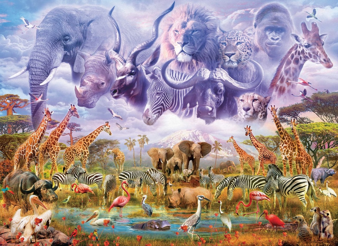 Фотообои и фрески на стену - в детскую комнату, звери, звери в природе