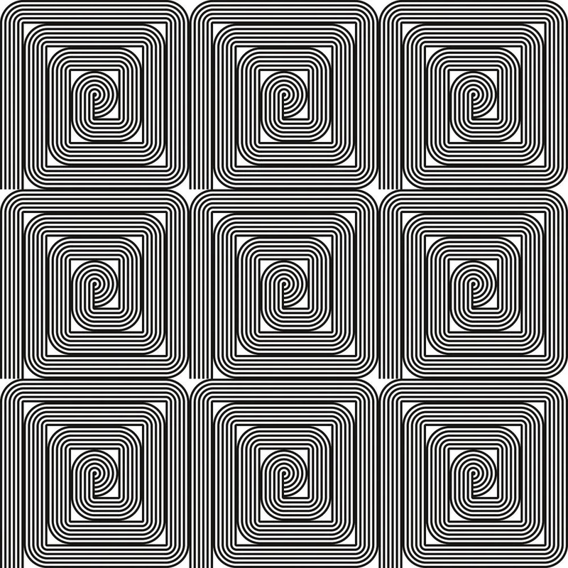 Фотообои и фрески на стену - абстракция, черно-белые, линии, узор