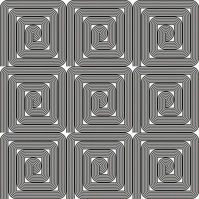 Фотообои и фрески на стену - абстракция, черно-белые, линии, узор