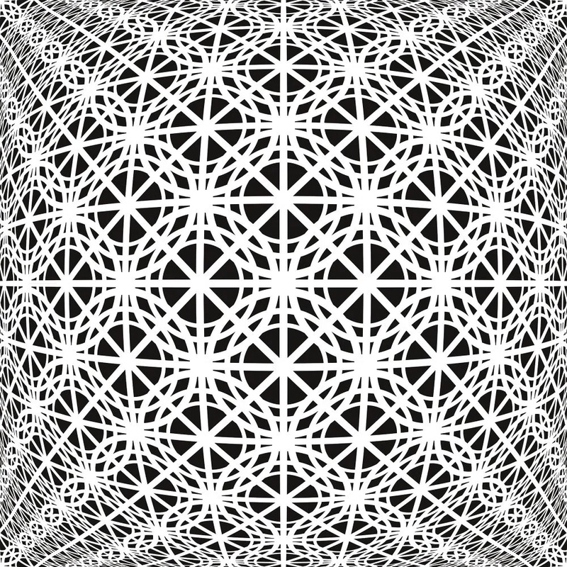 Фотообои на стену - абстракция, черно-белые, узоры, иллюзия