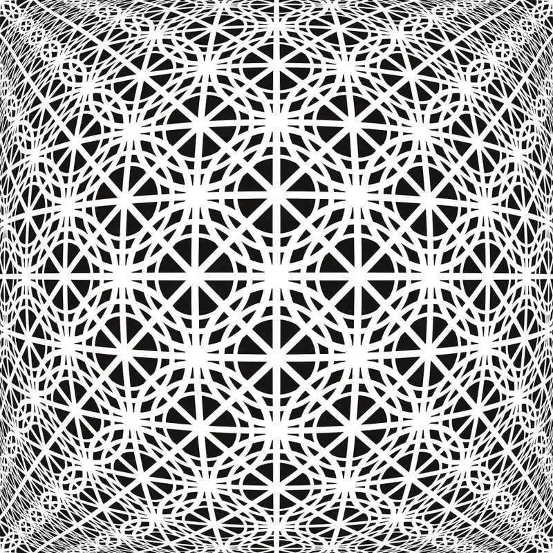 Фотообои на стену - абстракция, черно-белые, узоры, иллюзия