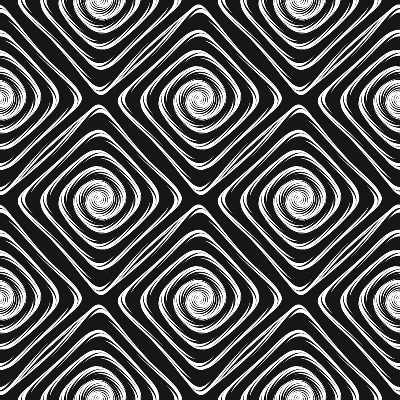 Фотообои и фрески на стену - абстракция, черно-белые, лабиринт, иллюзия