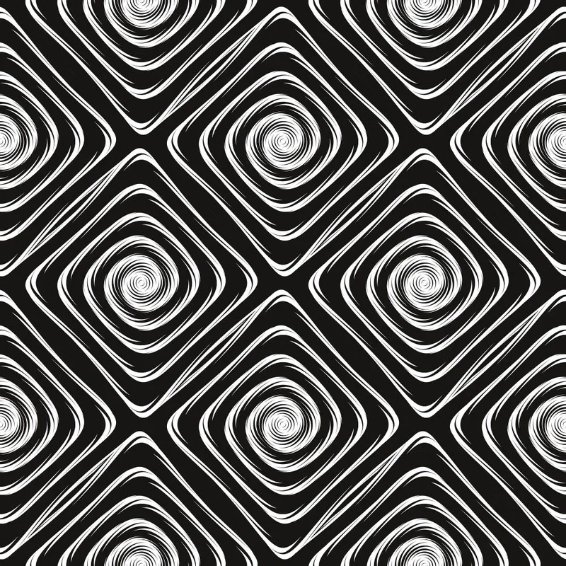 Фотообои и фрески на стену - абстракция, черно-белые, лабиринт, иллюзия