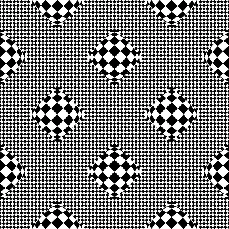 Фотообои на стену - абстракция, черно-белые, иллюзия