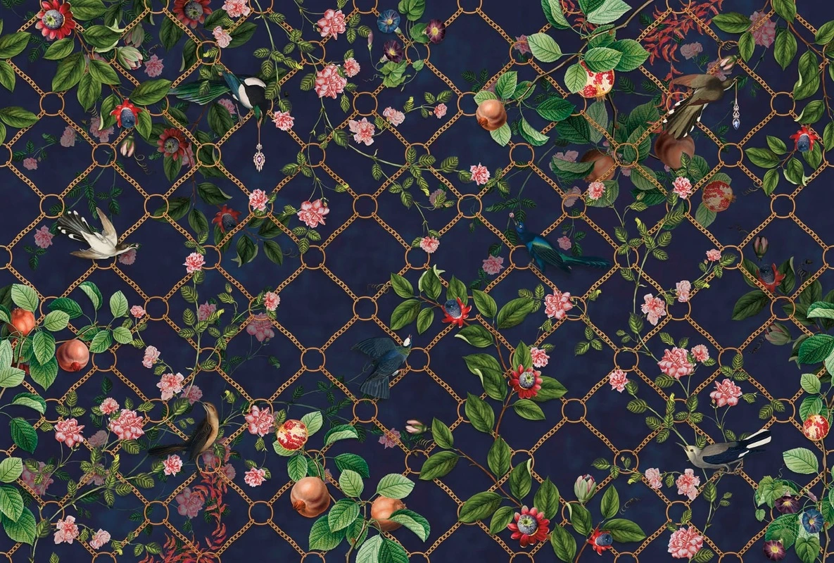 Фотообои и фрески на стену - в загородный дом, сад, на черном фоне