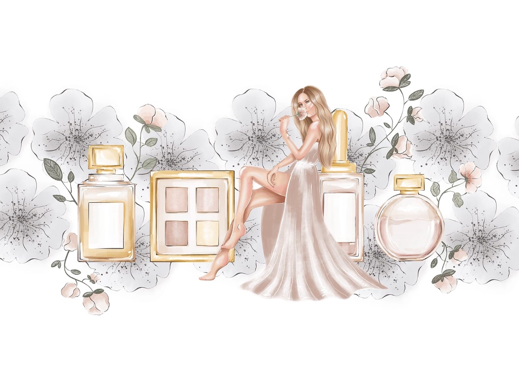 Фотообои и фрески на стену - молодежные, в комнату девочки, на белом фоне, светлые