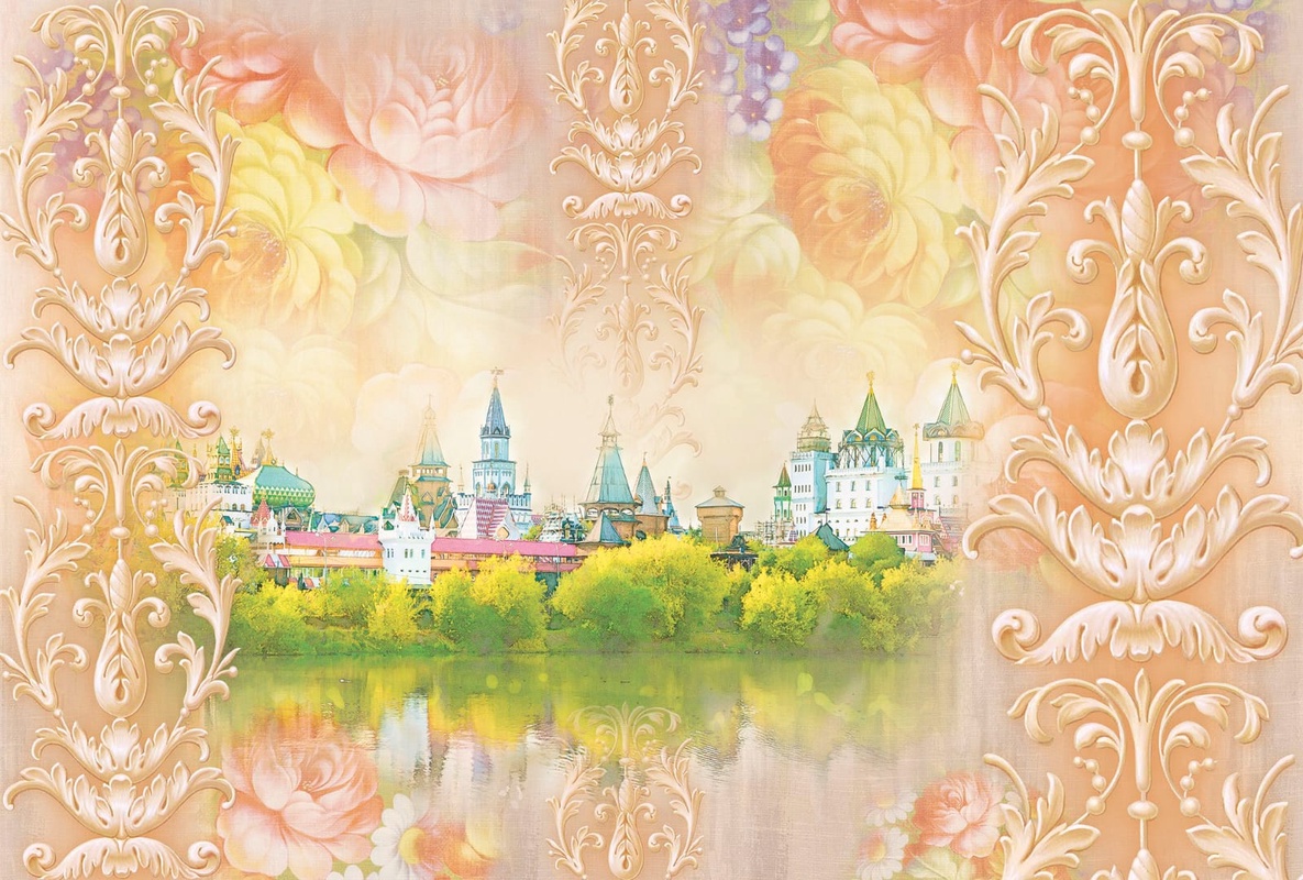 Фотообои на стену - роспись, кремль
