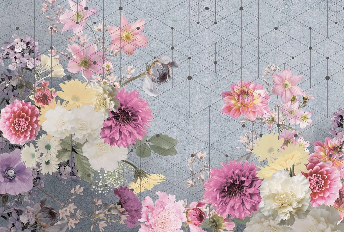 Фотообои и фрески на стену - цветы, листья, кувшинки, зеленая