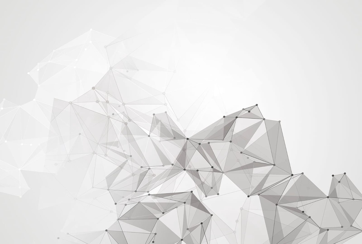 Фотообои на стену - геометрия, треугольники, черно-белые