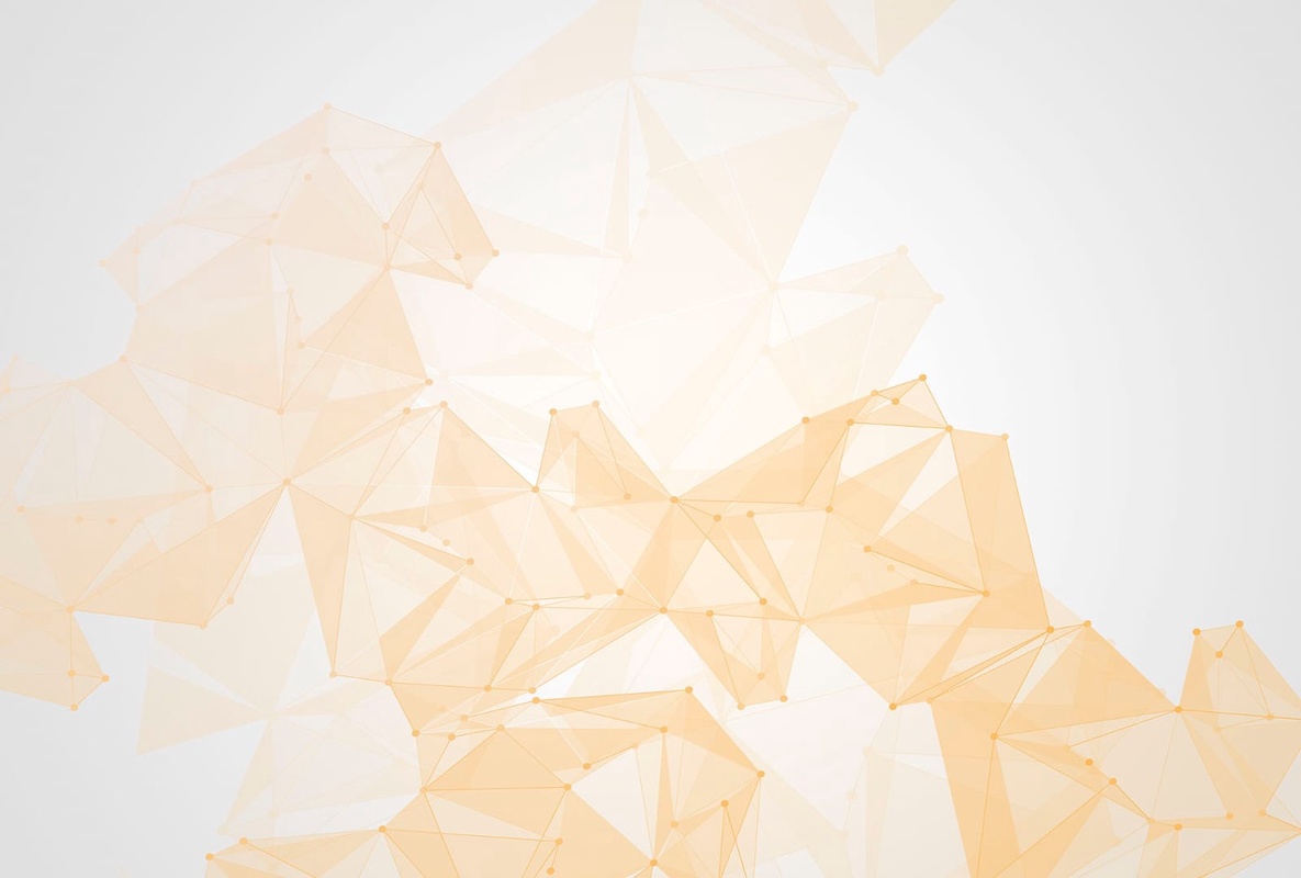 Фотообои на стену - геометрия, треугольники, желтые