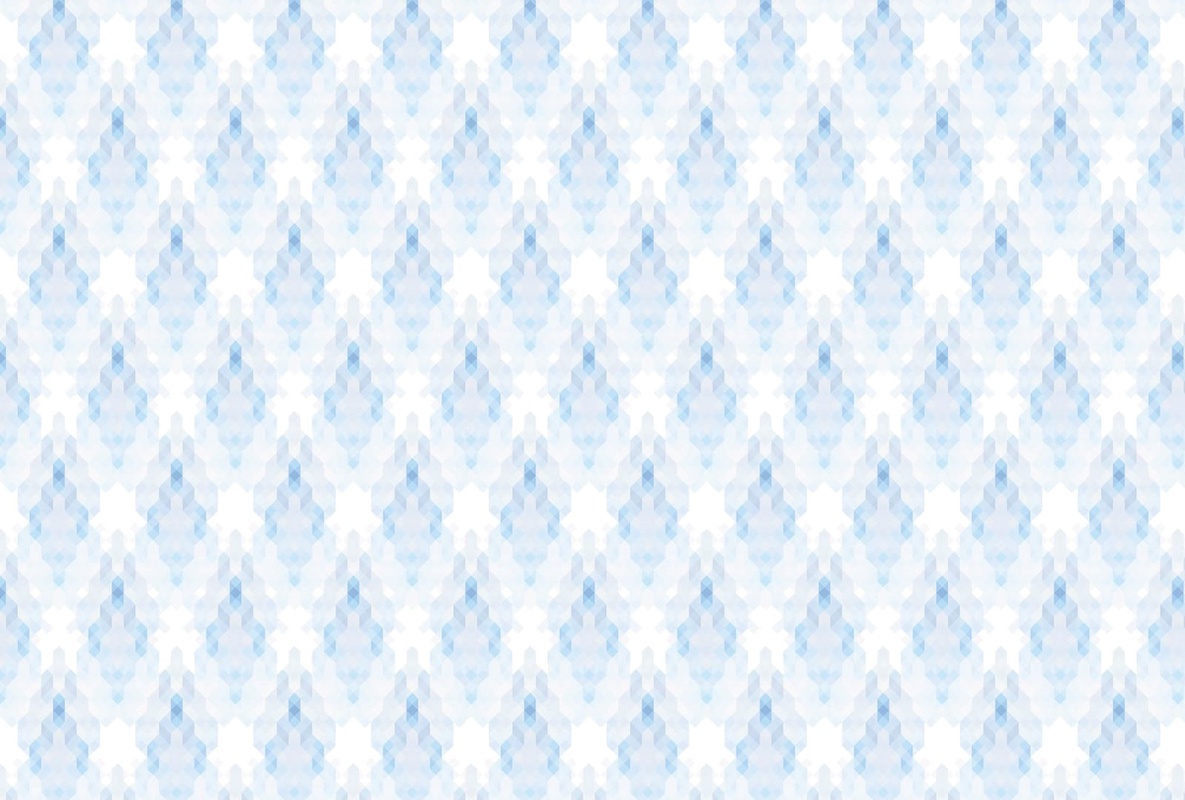 Фотообои и фрески на стену - геометрия, узоры, голубая
