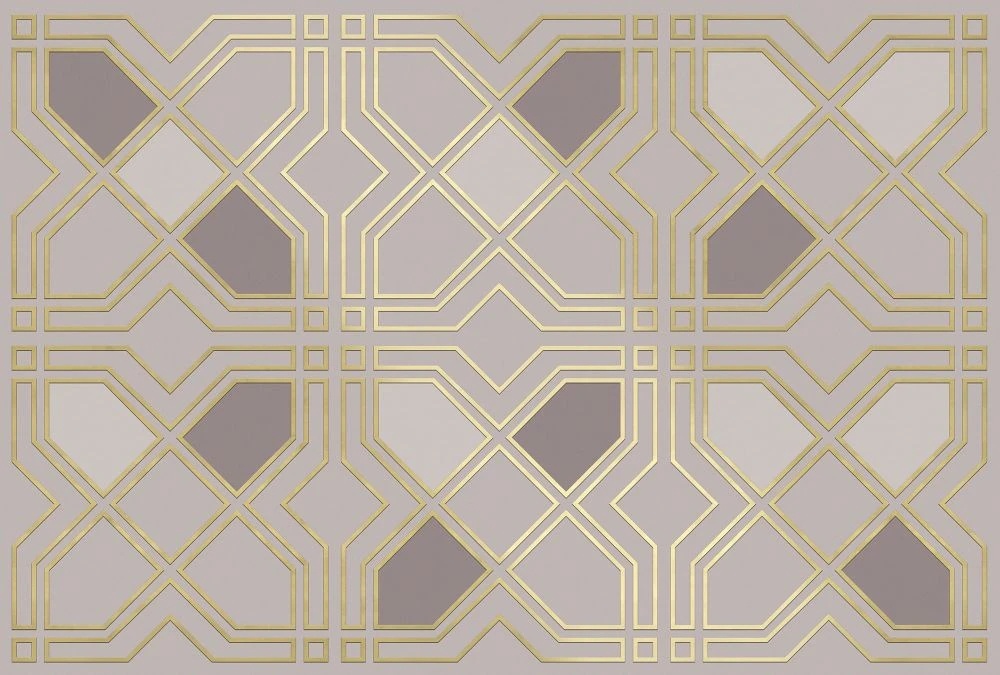 Фотообои и фрески на стену - геометрия, узор, бежевые