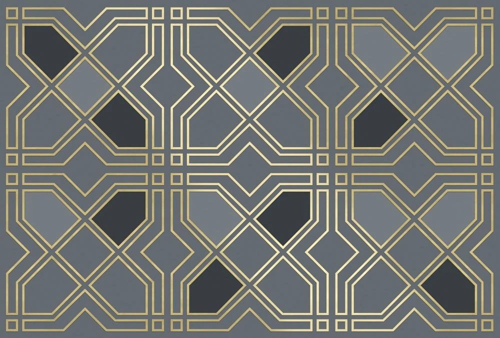 Фотообои на стену - геометрия, узор, серая