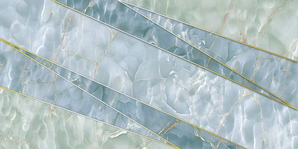 Фотообои и фрески на стену - в ванную комнату, под мрамор, светло голубая