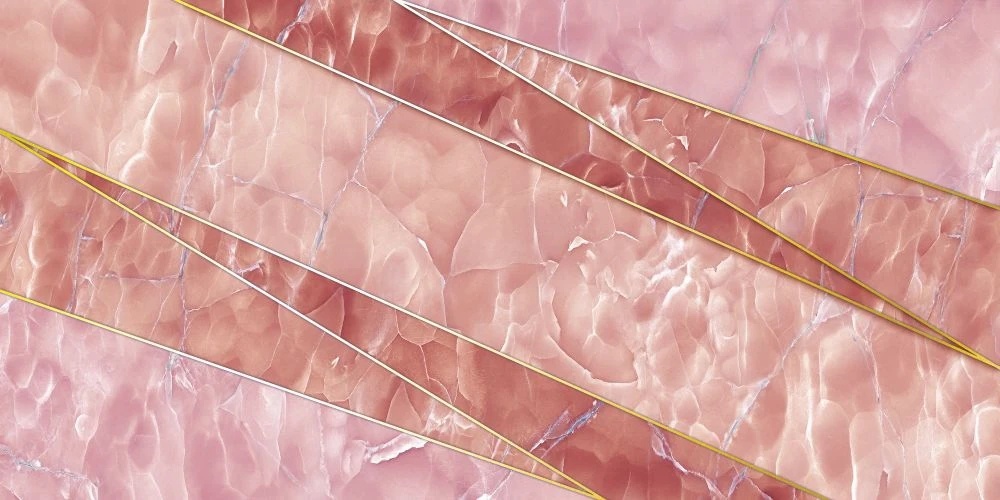 Фотообои и фрески на стену - в ванную комнату, под мрамор, розовая, яркая