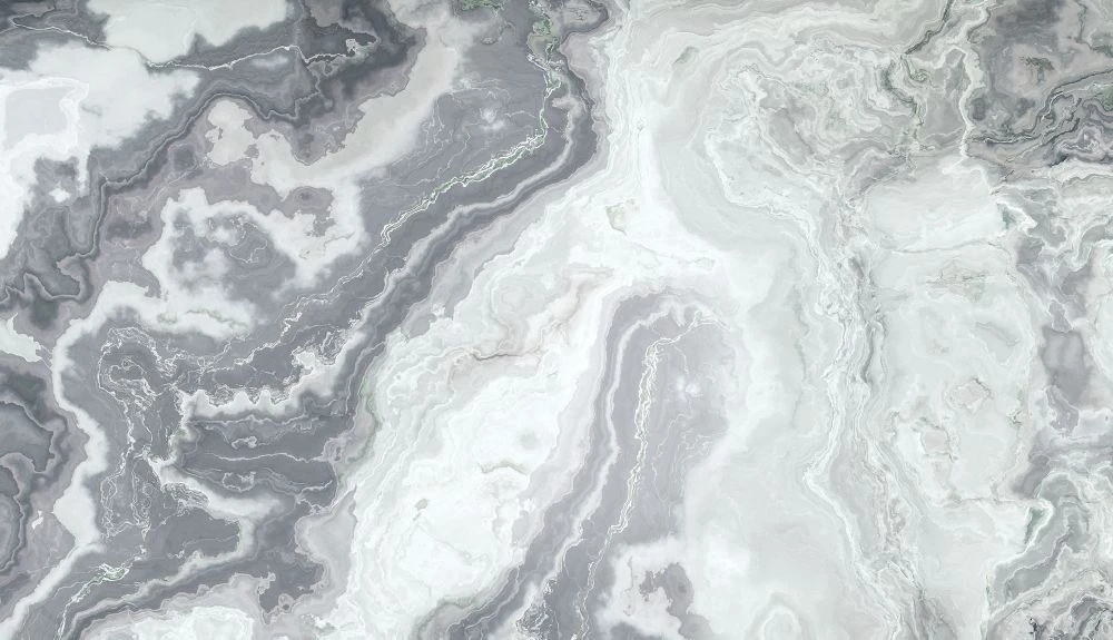 Фотообои и фрески на стену - в ванную комнату, под мрамор, серо-голубая