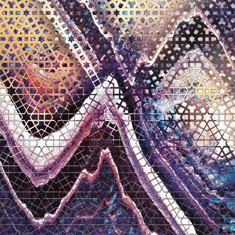 Фотообои и фрески на стену - в ванную комнату, под мрамор, узор, бело-сиреневая, желтая