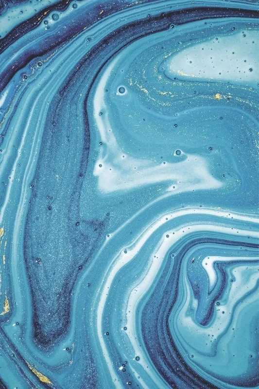 Фотообои и фрески на стену - в ванную комнату, под мрамор, ярко синий