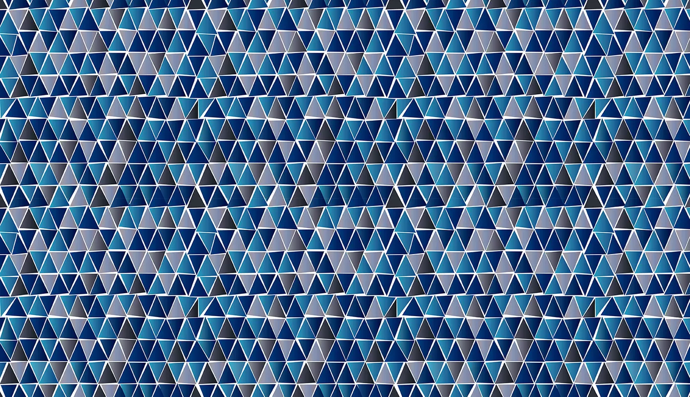 Фотообои и фрески на стену - геометрический узор, синие, голубые, серые, пестрые