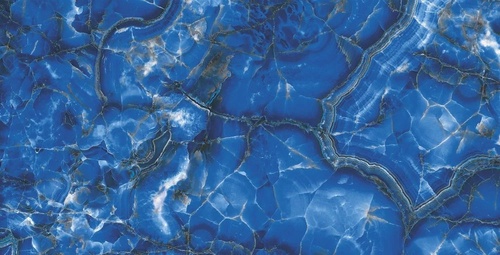 в ванную комнату, под мрамор, ярко синий, с белым