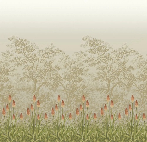 в загородный дом, деревья, зеленая, тюльпаны