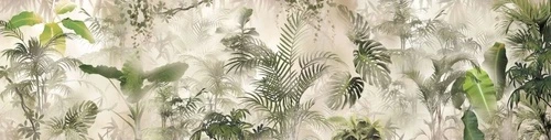 в загородный дом, листья тропические, горизонтальные