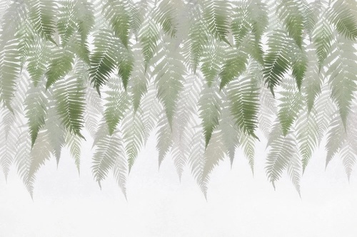 в загородный дом, тропические листья, листья папоротника, свисающие