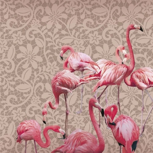 в загородный дом, фламинго, узор