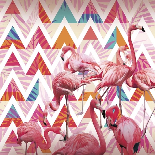 в загородный дом, фламинго, геометрия