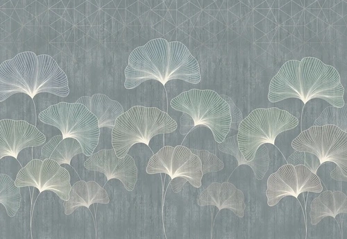 в загородный дом, листья крупные, серая