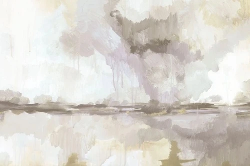 пейзаж, акварель, бежевые, светлый