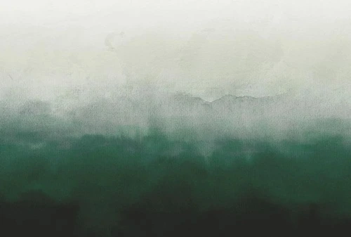 современные, акварель, зеленая