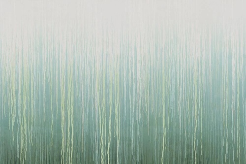 современные, акварель, бело-зеленая